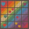 Rainbow Love - Needlepoint Tapestry Design