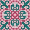 Small Persian Tile - Dawn Needlepoint Tapestry Digital Download Chart