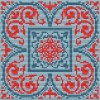 Small Persian Tile - Dusk Needlepoint Tapestry Digital Download Chart