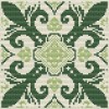 Small Persian Tile - Ivory Needlepoint Tapestry Digital Download Chart