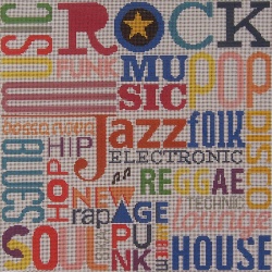 Light Music - Needlepoint Tapestry Canvas